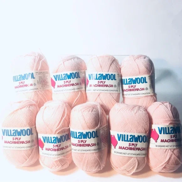 Villawool 5 Ply Machinewash Yarn Lot Of 8 Skeins 280 Lot 8 + 1 Skein 13 Lot 105 - Picture 1 of 12
